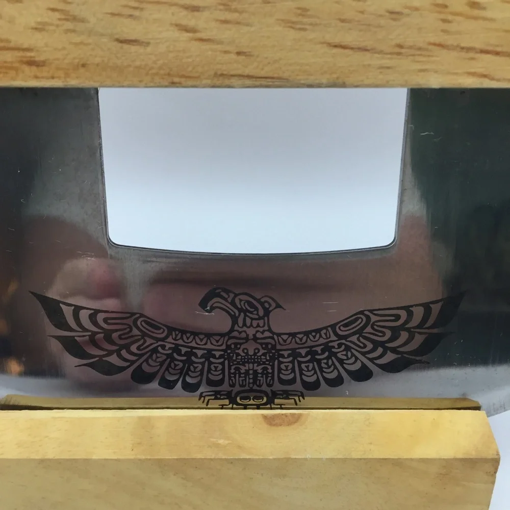 Alaskan Ulu Knife with Stand